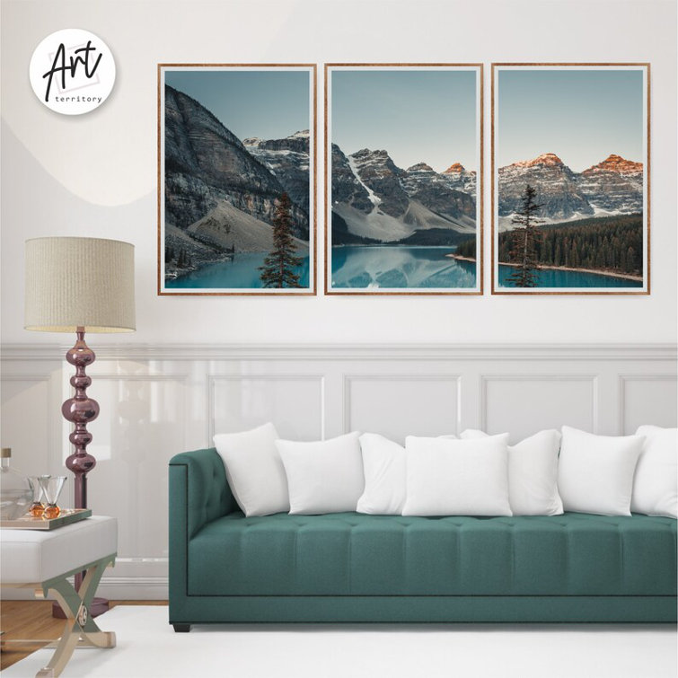 ART TERRITORY Glacier National Park, Set of 3 Nature Posters or
